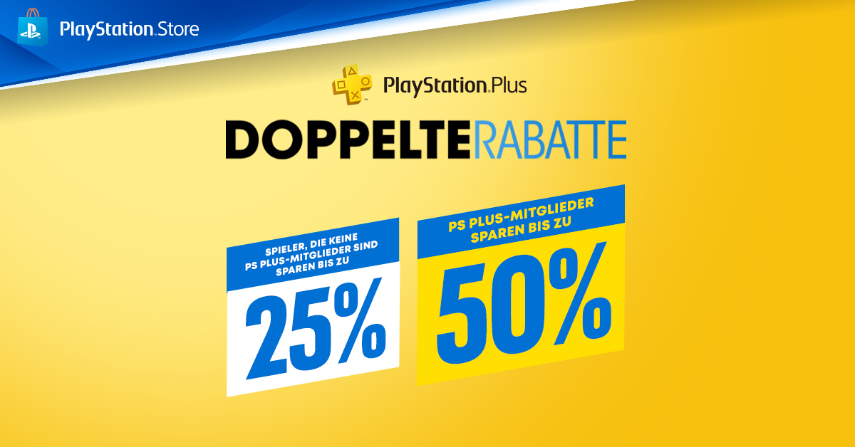 Bis zum 24.06 Doppelte Rabatte mit PS+ im Store
