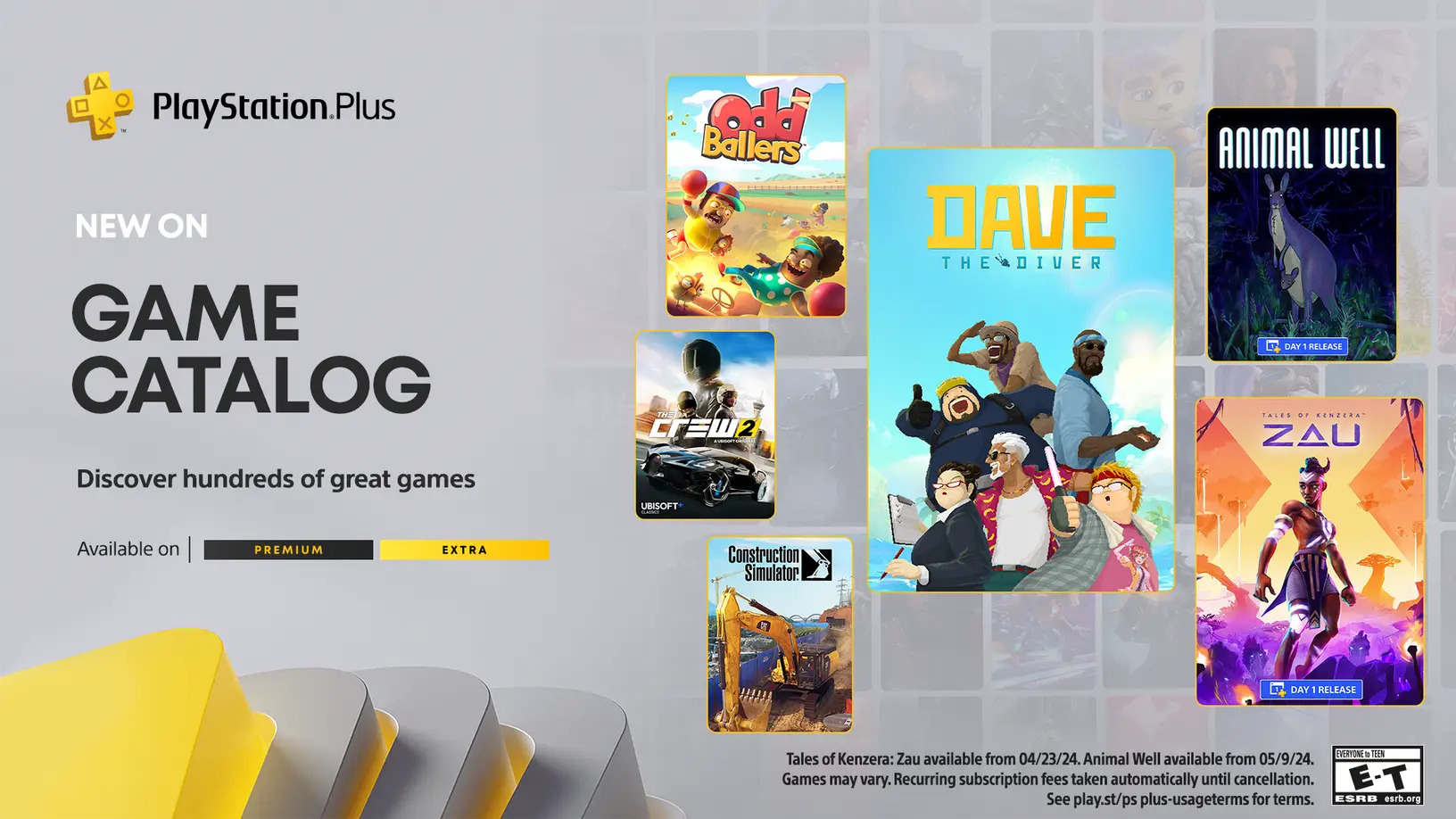 Die neuen Spiele für PS+-Extra und Premium (Freischaltung am 16.04.2024) sind bekannt: